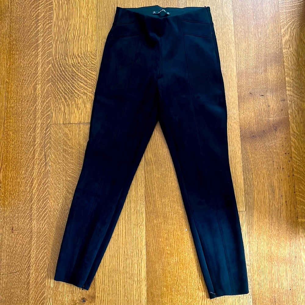 Zara suede slim pants